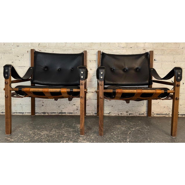 Mid 20th Century Rare Mid-Century Safari Chairs After Arne Norell For Sale - Image 5 of 15