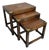 Campaign Mahogany Nesting Tables, 1920s, Set of 3 For Sale