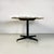 Italian Mid-Century Modern round grey and white marble, black metal and brass details dining table, 1950s. Dining table...