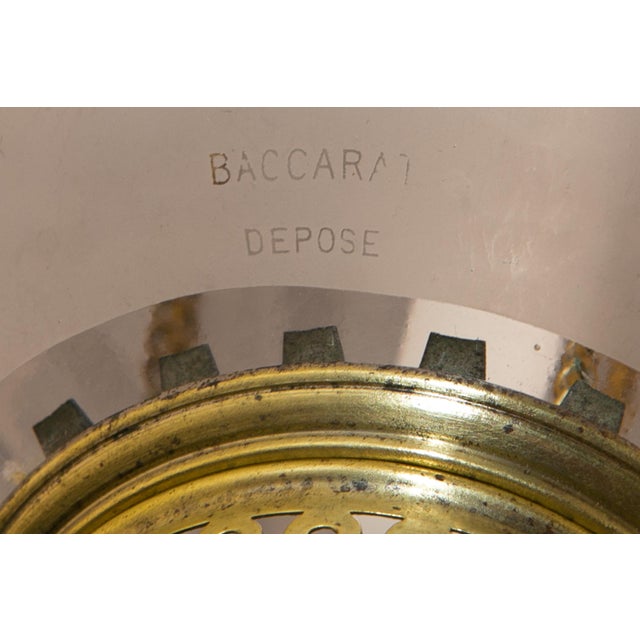 Antique French Glass Lantern from Cristalleries De Baccarat, 1890 For Sale - Image 10 of 11