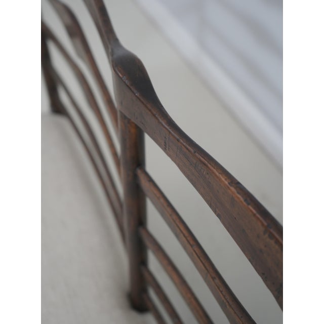 Jonathan Charles Country Ladder Back Settee For Sale - Image 11 of 18