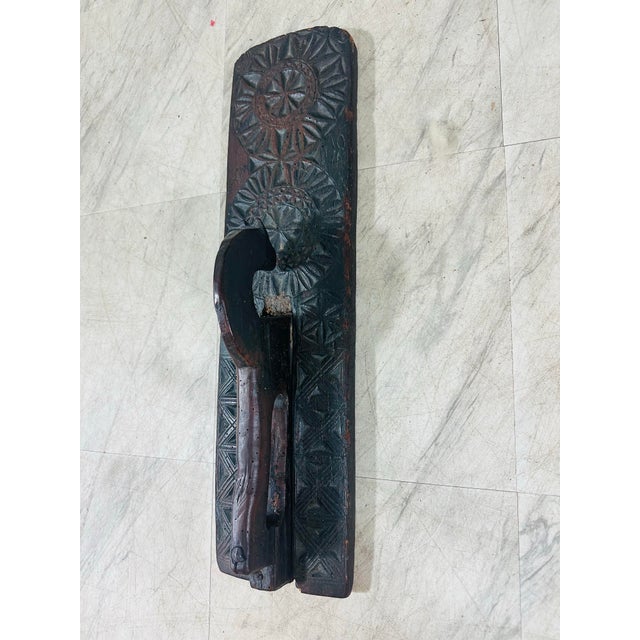 Late 19th Century Antique Hand Carved Wall Hanging For Sale - Image 5 of 7