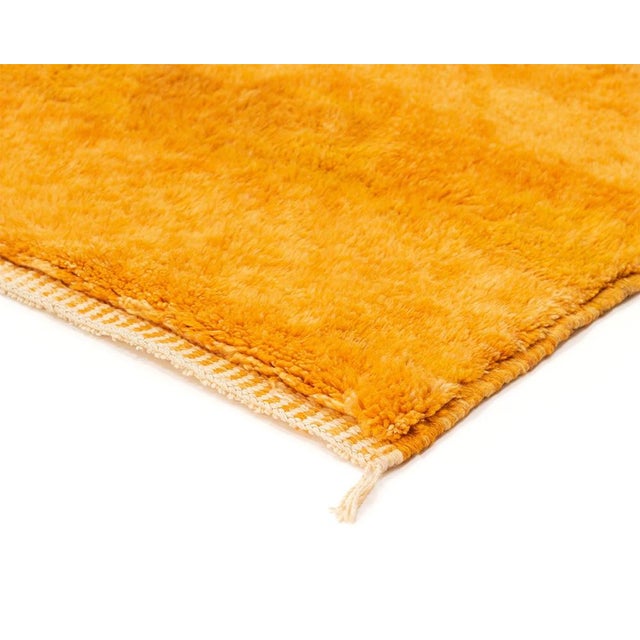 Abstract Sunset Landscape Hand-Knotted Wool Rug | 10'2" X 8'6" | One of a Kind For Sale - Image 6 of 9