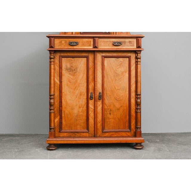 Gründerzeit Vertiko with Walnut Top, Late 19th Century For Sale - Image 9 of 18