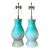 Vintage Boho Glazed Ceramic Lamps - A Pair For Sale