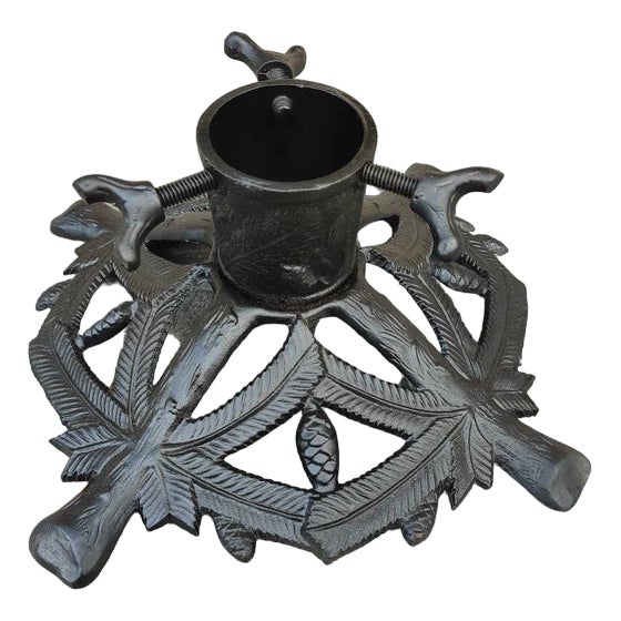Art Nouveau Cast Iron Christmas Tree Stand Chairish