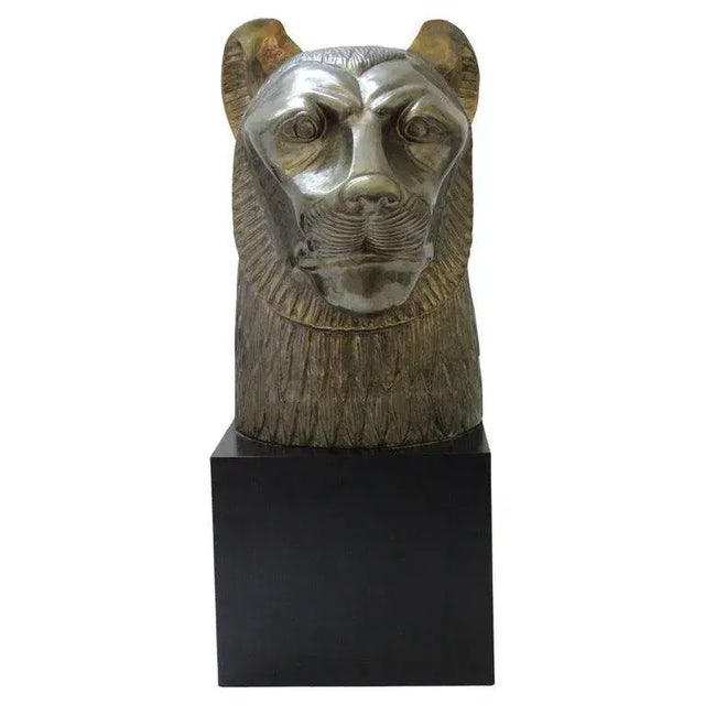 1970s Egyptian Revival Cat Tutenkamen Sculpture by Chapman For Sale - Image 5 of 12