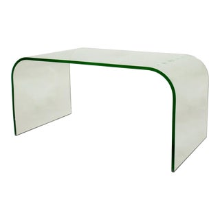 Fontana Arte (Attr.) Glass Waterfall Table For Sale