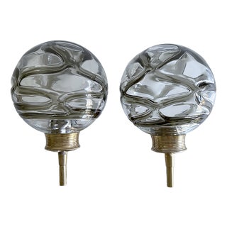 Vintage Murano Glass Sconces from Doria, 1970s, Set of 2 For Sale