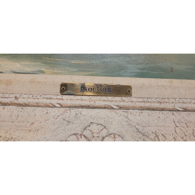 Large Seascape 1950s Oil Painting Signed For Sale - Image 16 of 18