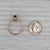 Metal 1ctw Amethyst Diamond Halo Ring 14k Rose Gold Size 7 Engagement For Sale - Image 7 of 8