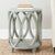 Modern Round Accent Table in French Grey For Sale - Image 3 of 4