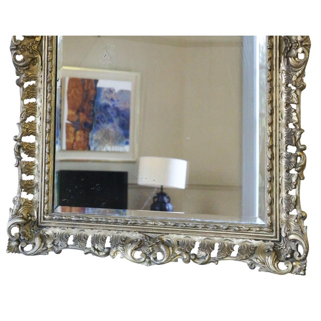 Antique Gilt Overmantle Wall Mirror, 19th Century For Sale - Image 4 of 8