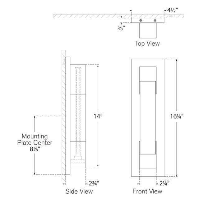 2020s Kelly Wearstler for Visual Comfort Signature Covet 16" Bracketed Bath Light in Polished Nickel with Alabaster For Sale - Image 5 of 6