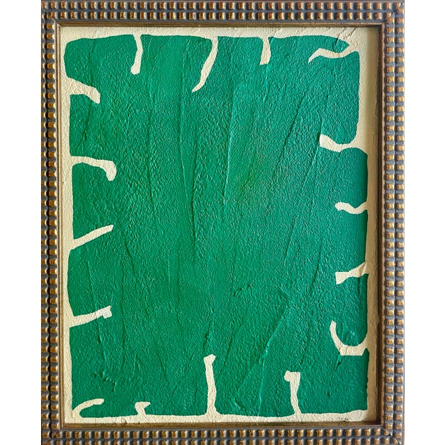 2025 Contemporary Summer Green Gallery Wall Collection of Paintings on Canvas by r.k. Red For Sale - Image 4 of 12