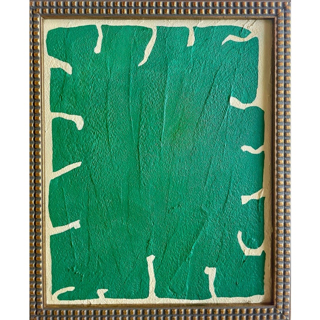 2025 Contemporary Summer Green Gallery Wall Collection of Paintings on Canvas by r.k. Red - Set of 3 For Sale - Image 4 of 12