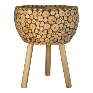 1990s Gathered Wood Branch Planter For Sale