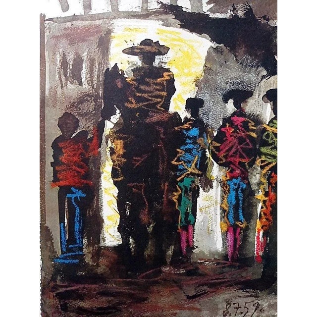 Pablo Picasso, Corrida/Matador on horse - Original offset lithograph dated inplate: 8.7.59, extracted from Toros y Toreros...