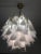 Italian White Murano Glass Sputnik Metal Frame Chandelier For Sale - Image 10 of 13