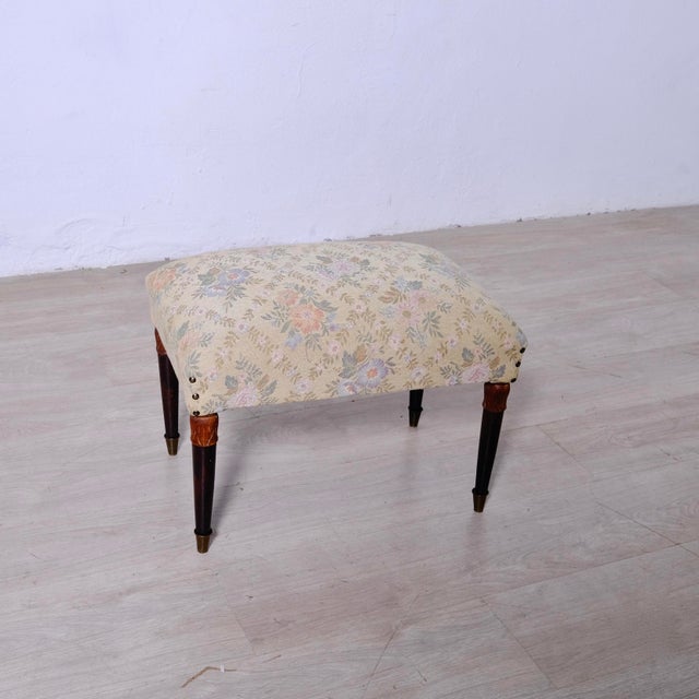 Vintage Italian Lounge Chairs and Ottoman, 1950s, Set of 3 For Sale - Image 12 of 15