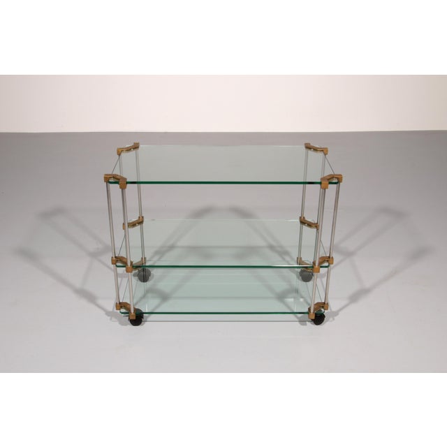 Modern European Glass Apart Trolley by Peter Ghyczy, 1970s For Sale - Image 3 of 10