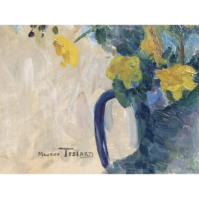 Maurice Testard, Bouquet, 1920, Oil on Canvas For Sale - Image 3 of 6