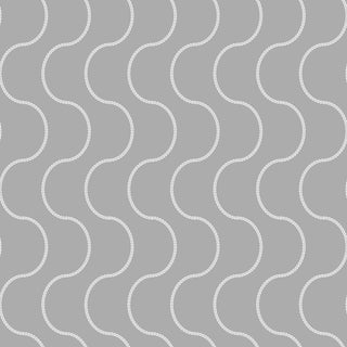 Moire Lace Wallpaper by Paule Marrot in Gray For Sale