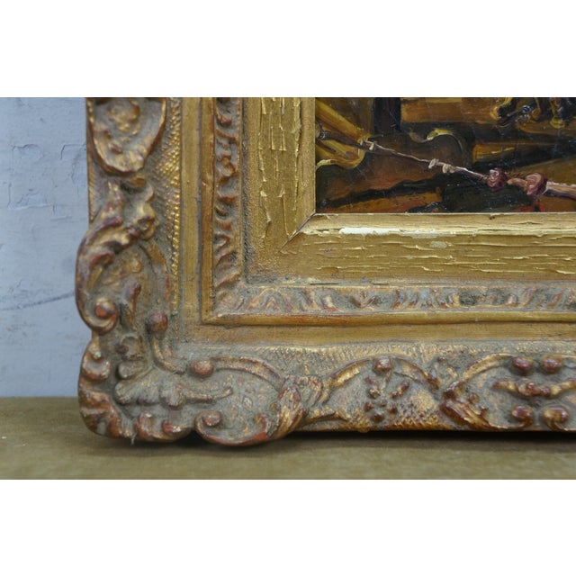 Late 20th Century 20th Century 'La Toilette' Rococo Oil Painting After Francois Boucher Framed For Sale - Image 5 of 11