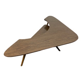 Mid-Century Modern Atomic Boomerang Two-Tier Coffee Table For Sale