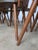 Vintage Brutalist Rustic Farmhouse Wooden Dining Chair, 1970s, Set of 8 For Sale - Image 4 of 18