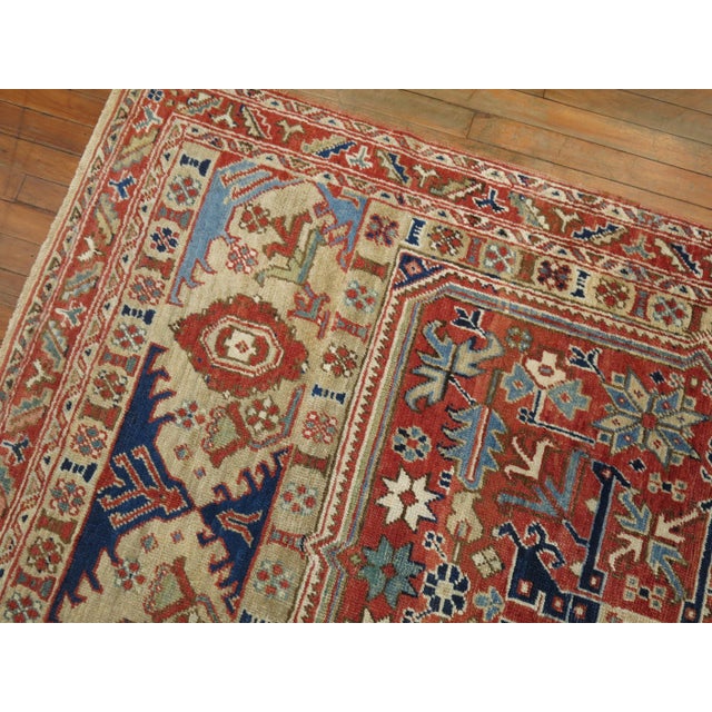 1920s Persian Heriz Accent Rug - 4'10" x 7'1" For Sale In New York - Image 6 of 18