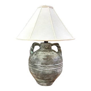 Mid Century Organic Double Handled Lamp For Sale