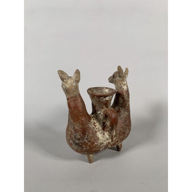 15th Century & Earlier Amlash Terracotta Zoomorphic Terracotta Vase Zoomorphic Archaeology For Sale - Image 5 of 9