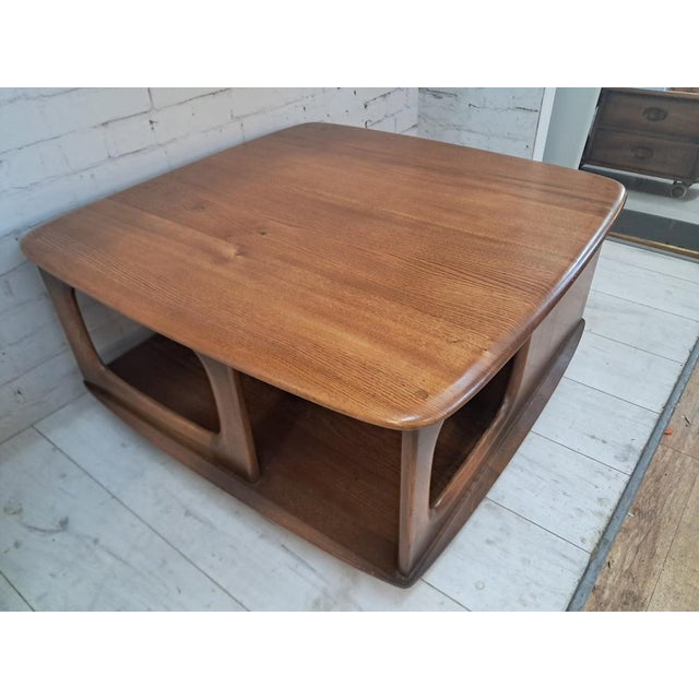 Mid-Century Modern Pandora Coffee Table in Elm by Lucian Ercolani for Ercol, 1980s For Sale - Image 12 of 18
