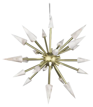 Perseo 50 Pendant Lamp in Brushed Brass and Metal by Alabastro Italiano