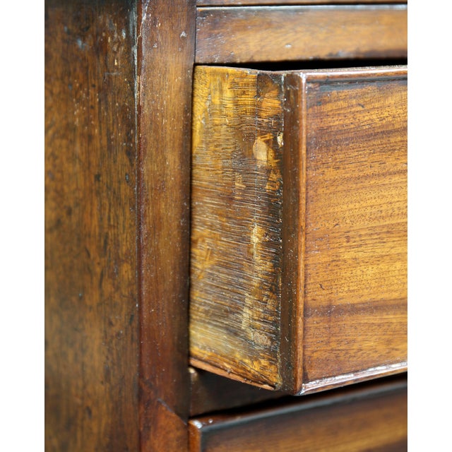 Late 18th Century Late 18th Century George III Mahogany Bachelors Chest of Drawers For Sale - Image 5 of 10