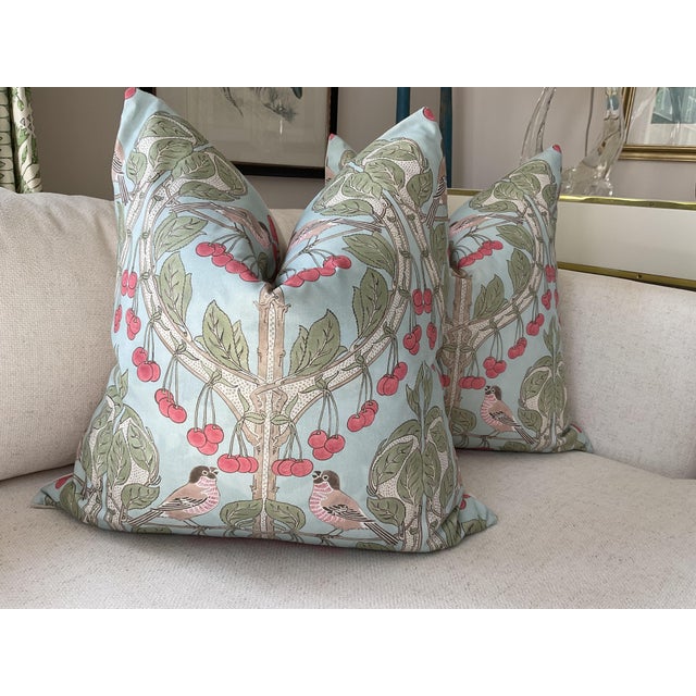 This offering is for a pair (2) of 22” generous down filled pillows. These beautiful pillows will feature Birds and...