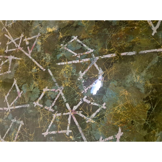 Low Table in Painted Glass and Brass by Dubè for Fontana Arte, 1960s For Sale - Image 10 of 13