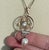 Victorian 1900-1909 9 Ct Gold Fly Necklace With Diamonds, Pearls, and Aquamarine For Sale - Image 3 of 7