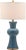 Modern 30 Inch H Column Table Lamp in Blue - a Pair For Sale - Image 3 of 9