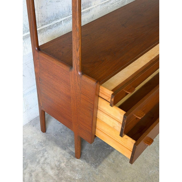 1960s In Style of Hans Wegner Ry Møbler Large Teak Credenza With Hutch Danish Mid-Century Modern 1960s For Sale - Image 5 of 14