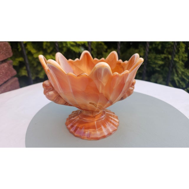 Art Deco Glass Cake Stand from United Glassware STS Abel, 1930s For Sale - Image 4 of 8