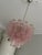 Pink Murano Chandelier with Tubular Prisms For Sale - Image 4 of 4