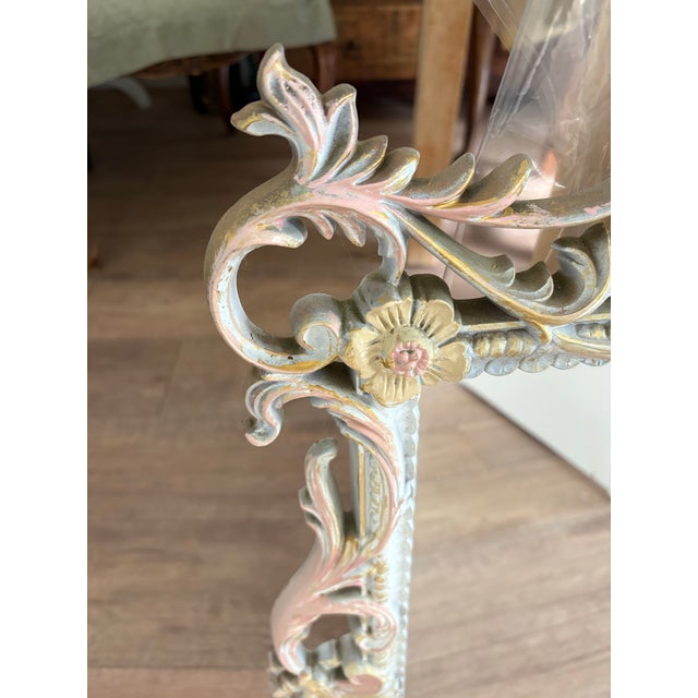 Vintage Midcentury Painted Wall Mirror For Sale - Image 9 of 12