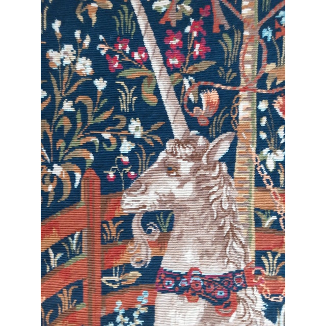 1980s Handcrafted Artisan Tapestry – “The Unicorn in Captivity” For Sale - Image 16 of 18