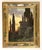 Ferdinand Knab, Ancient Ruin at Sunset, 1900, Oil Painting on Wood, Framed For Sale - Image 8 of 8