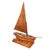 Nautical 20th Century American Folk Art Carved Wood Sailboat For Sale - Image 3 of 13