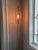 Chrome 1960s Adjustable Brass and Chrome Telescoping Floor Lamp, Attributed to Laurel For Sale - Image 8 of 15