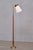 Brown Teak and Brass Floor Lamp with Adjustable Shade from Asea Belysning, Sweden, 1950s For Sale - Image 8 of 11