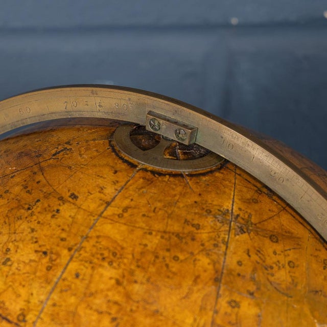Wood Antique Terrestrial and Celestial Globes from Cary's, 1821, Set of 2 For Sale - Image 7 of 18